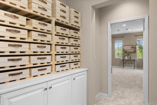 15809 Concord Rdg, San Diego, CA 92127 - wine area with light colored carpet and recessed lighting