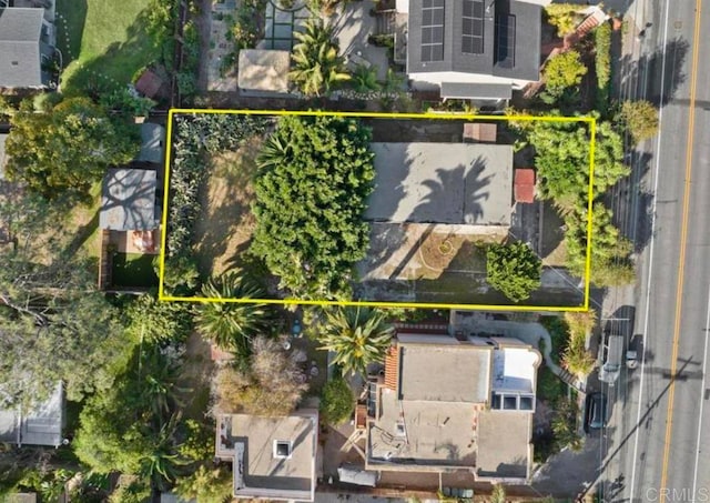 844 Saxony Rd, Encinitas, CA 92024 - aerial view of property's location featuring property parcel outlined