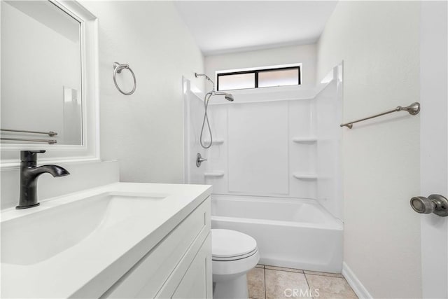 14225 Woodpark Dr, Moreno Valley, CA 92553 - bathroom with vanity, tile patterned flooring, and shower / washtub combination