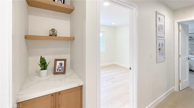 4 Skipper, Irvine, CA 92604 - hallway with recessed lighting and light wood-type flooring