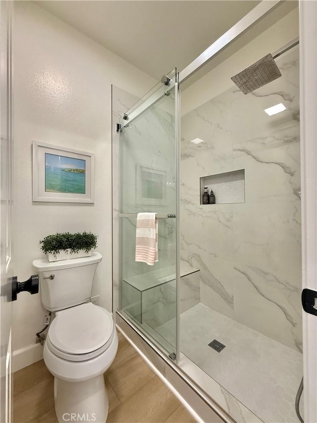 13390 Savanna, Tustin, CA 92782 - full bathroom with a marble finish shower and toilet