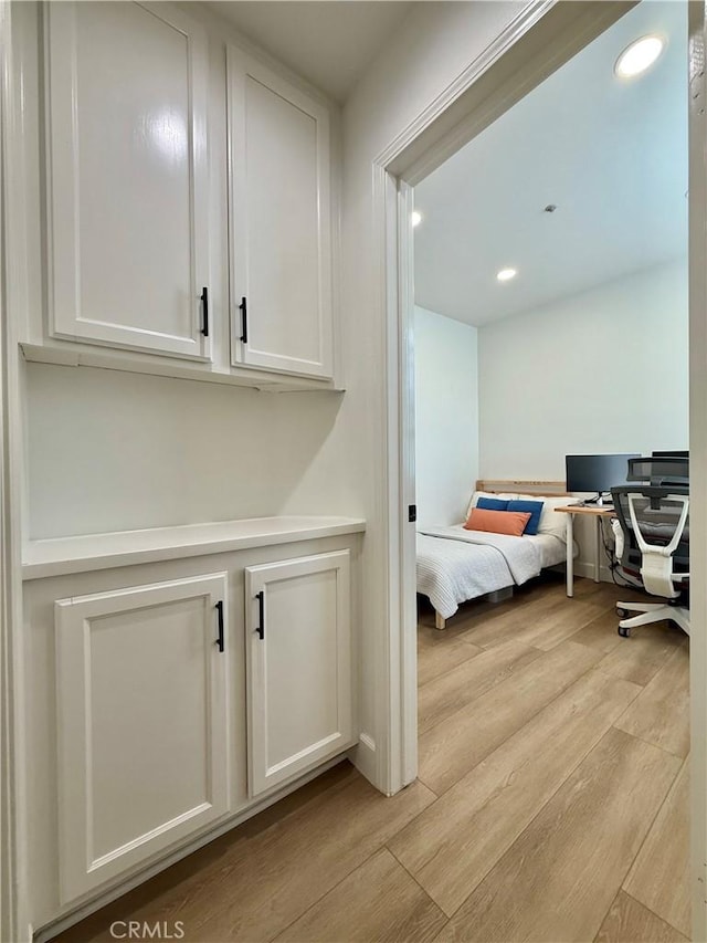 13390 Savanna, Tustin, CA 92782 - bedroom featuring light wood-type flooring and recessed lighting