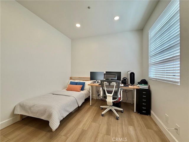 13390 Savanna, Tustin, CA 92782 - bedroom featuring wood finished floors, an office area, and recessed lighting