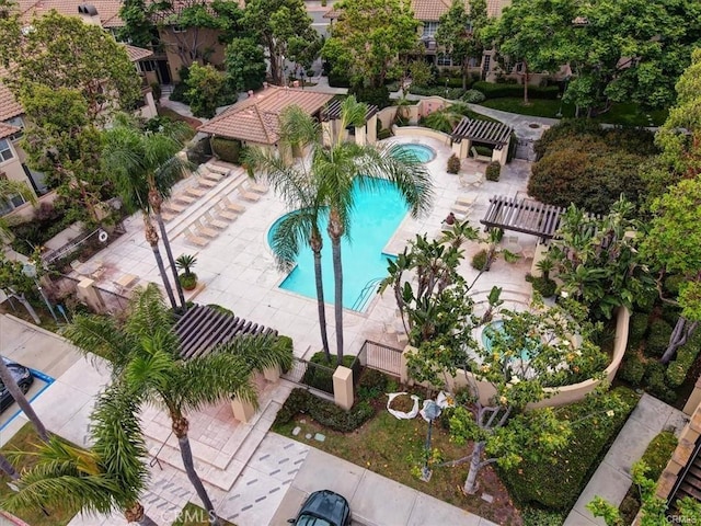 13390 Savanna, Tustin, CA 92782 - community pool featuring a hot tub and a patio