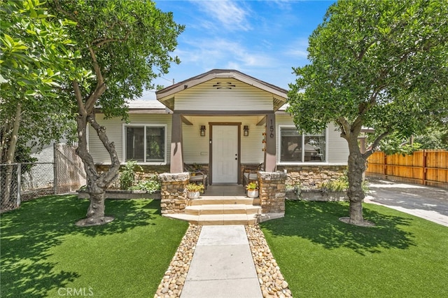 156 W Wabash St, San Bernardino, CA 92405 - view of front of house featuring stone siding