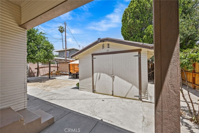 156 W Wabash St, San Bernardino, CA 92405 - garage with a storage shed