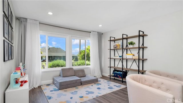 2867 N Shady Glen Ln, Orange, CA 92867 - living area with wood finished floors and recessed lighting