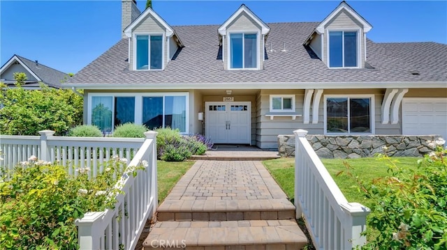 2867 N Shady Glen Ln, Orange, CA 92867 - cape cod house with roof with shingles and a chimney