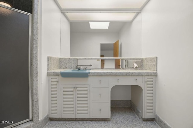 1613 Muir St, Fillmore, CA 93015 - full bathroom featuring double vanity and a stall shower