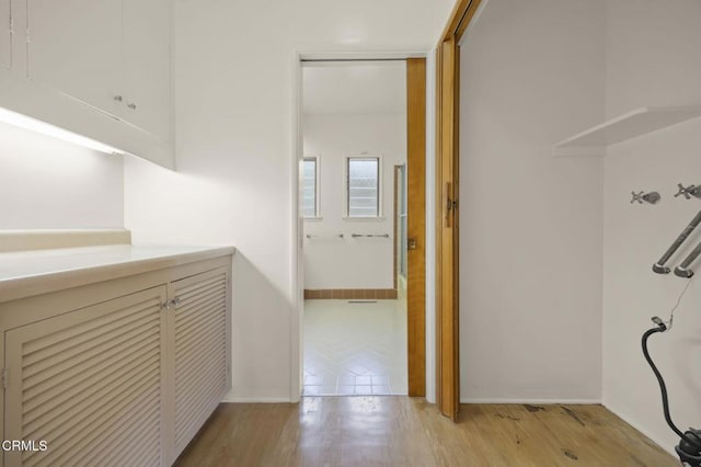1613 Muir St, Fillmore, CA 93015 - hall featuring light wood-type flooring and baseboards