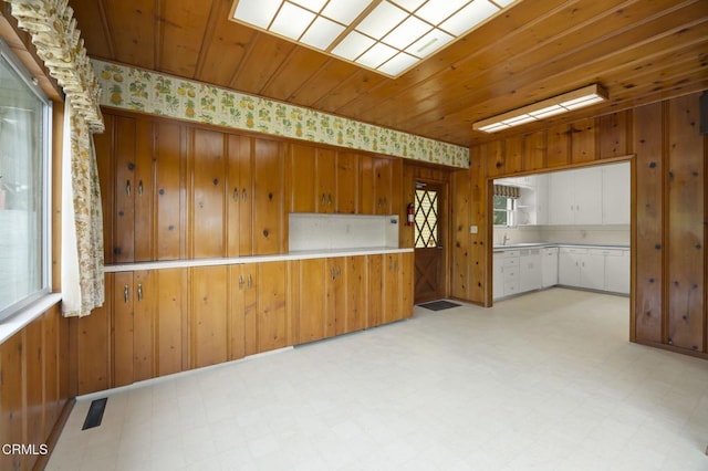 1613 Muir St, Fillmore, CA 93015 - spare room with light flooring, wallpapered walls, and wood walls