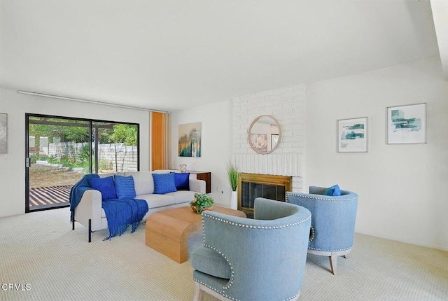 3121 Kingridge Way, Glendale, CA 91206 - carpeted living area with a fireplace