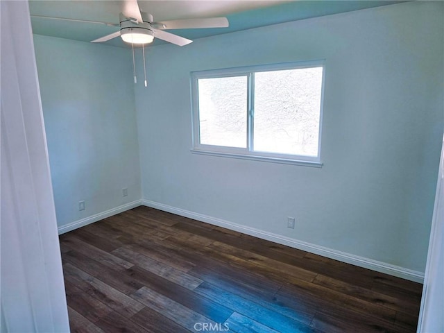 10672 Finch Ave, Rancho Cucamonga, CA 91737 - spare room with dark wood-style floors and a ceiling fan