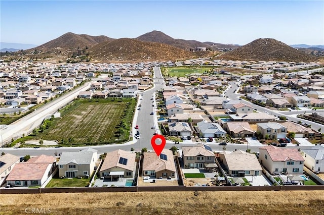 28420 Abbey Ln, Menifee, CA 92585 - aerial view of residential area featuring a mountainous background