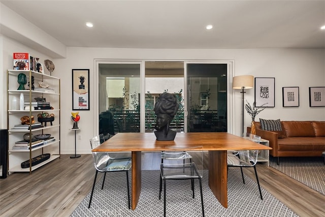 9384 Calm Water Pl, Rancho Cucamonga, CA 91730 - dining area featuring wood finished floors and recessed lighting