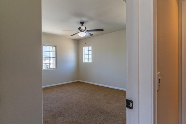 3867 Taconite Rd, San Bernardino, CA 92407 - spare room with carpet floors and a ceiling fan