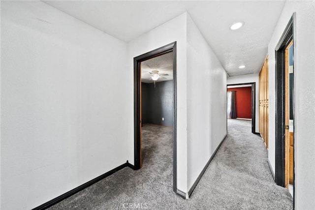 18969 Shoshonee Rd, Apple Valley, CA 92307 - hall with carpet and recessed lighting