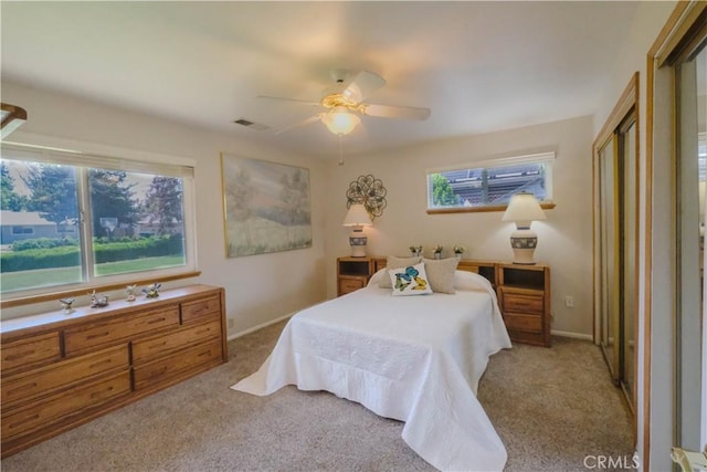 3376 Hackamore Ln, Chico, CA 95973 - carpeted bedroom featuring baseboards and a ceiling fan