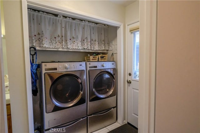 3376 Hackamore Ln, Chico, CA 95973 - washroom with independent washer and dryer and tile patterned floors