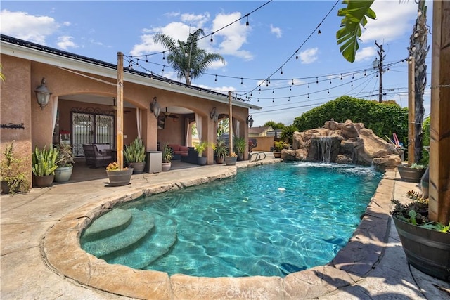340 N Sunset Ave, West Covina, CA 91790 - view of pool with a patio area and outdoor lounge area