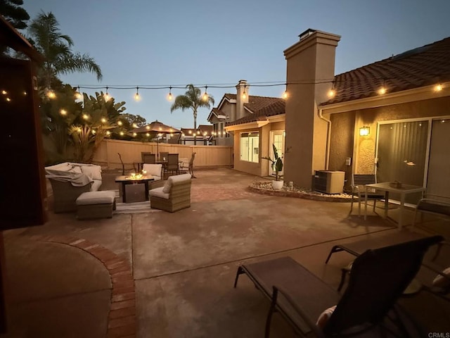 1642 Marbella Dr, Vista, CA 92081 - view of patio featuring an outdoor fire pit