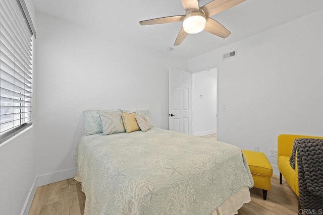 1642 Marbella Dr, Vista, CA 92081 - bedroom featuring light wood-type flooring and ceiling fan