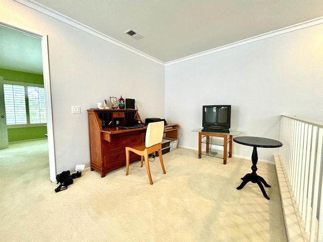 13638 Jadestone Way, San Diego, CA 92130 - office featuring carpet flooring and ornamental molding