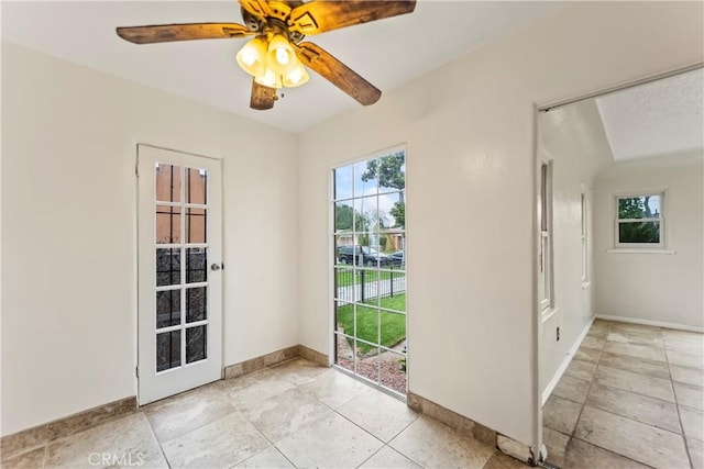 621 S Burris Ave, Compton, CA 90221 - entryway featuring baseboards and a ceiling fan