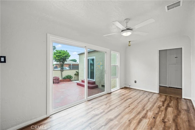 621 S Burris Ave, Compton, CA 90221 - unfurnished room with wood finished floors and ceiling fan