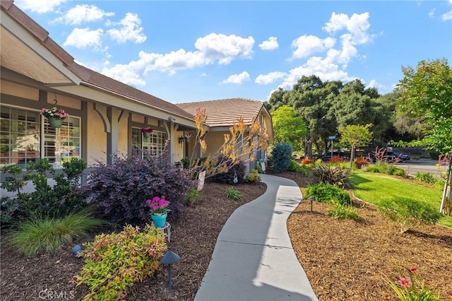 323 N Hacienda Ave, Glendora, CA 91741 - property entrance with stucco siding