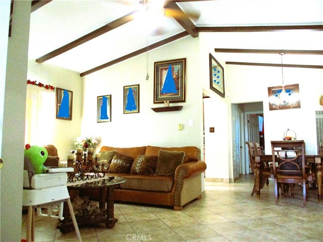 2713 E Monroe St, Long Beach, CA 90810 - living area featuring ceiling fan and light tile patterned floors