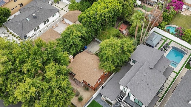4514 Cedros Ave, Sherman Oaks, CA 91403 - aerial view of residential area with a pool