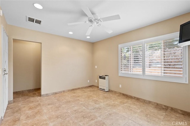 58960 Delano Trl, Yucca Valley, CA 92284 - spare room with a ceiling fan and recessed lighting