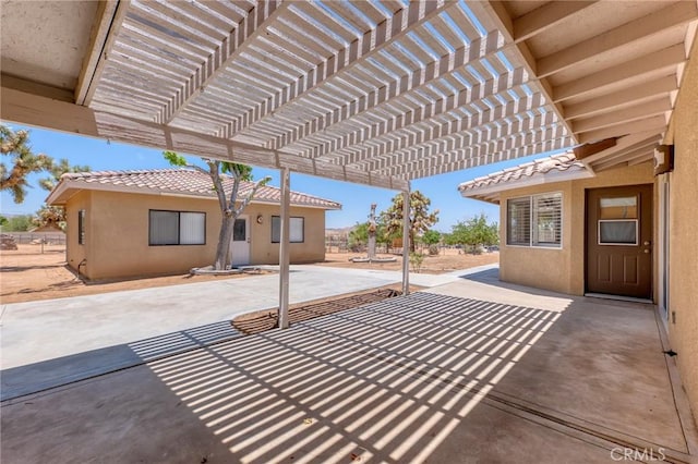 58960 Delano Trl, Yucca Valley, CA 92284 - view of patio / terrace featuring a pergola