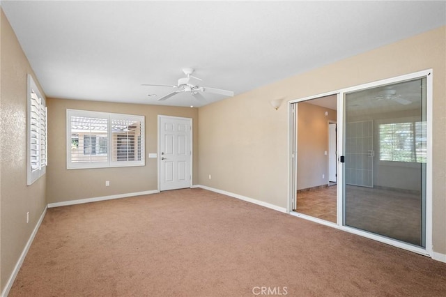 58960 Delano Trl, Yucca Valley, CA 92284 - spare room featuring carpet flooring and ceiling fan