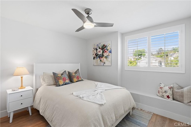 27811 Bloomfield Ct, Valencia, CA 91354 - bedroom featuring wood finished floors and a ceiling fan