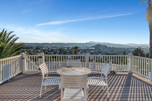 1106 Dawnridge Ave, El Cajon, CA 92021 - deck featuring a mountain view