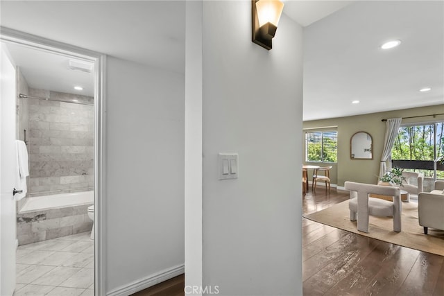 2700 Cahuenga Blvd E Unit 3104, Los Angeles, CA 90068 - hall featuring plenty of natural light and recessed lighting