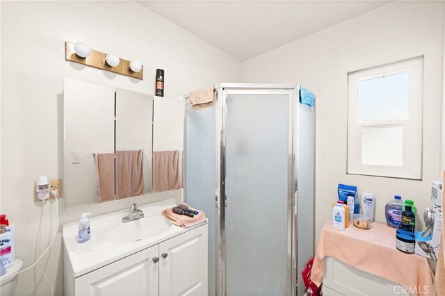 3551 Brynhurst Dr, Riverside, CA 92504 - full bath with vanity and a shower stall