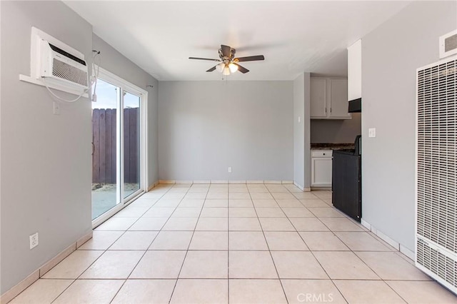 1270 W 9th St, Corona, CA 92882 - empty room featuring ceiling fan, a heating unit, and a wall unit AC