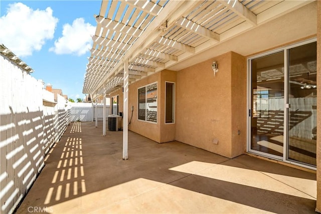 27812 Ruggie Rd, Menifee, CA 92585 - fenced backyard with a pergola and a patio area