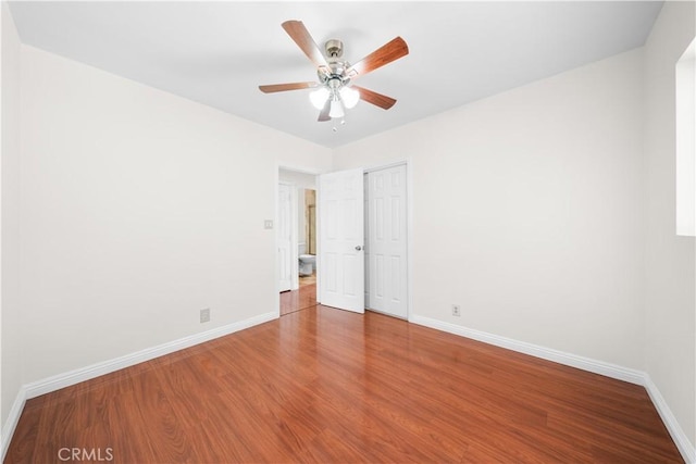 2047 Delford Ave, Duarte, CA 91010 - spare room with wood finished floors and ceiling fan