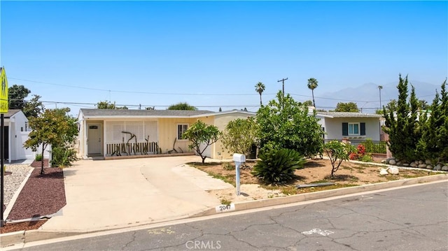2047 Delford Ave, Duarte, CA 91010 - view of front of property with concrete driveway and stucco siding