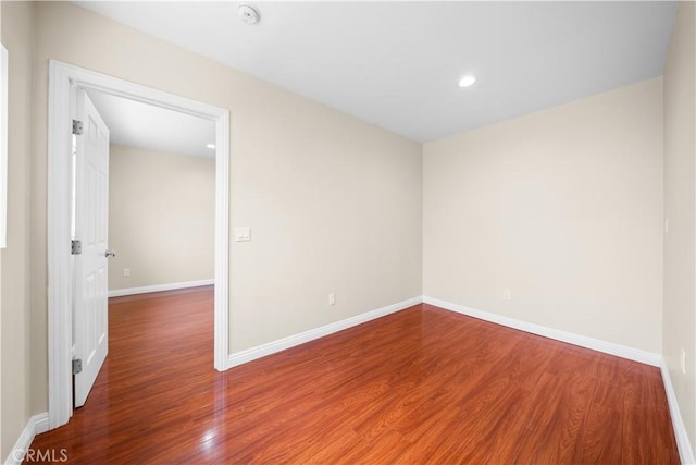 2047 Delford Ave, Duarte, CA 91010 - unfurnished room with a smoke detector, wood finished floors, and recessed lighting