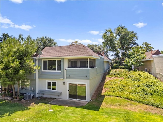22271 Caminito Danubo, Laguna Hills, CA 92653 - back of property featuring a lawn, a patio area, and stucco siding