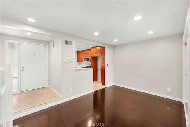 22271 Caminito Danubo, Laguna Hills, CA 92653 - foyer with recessed lighting and wood finished floors