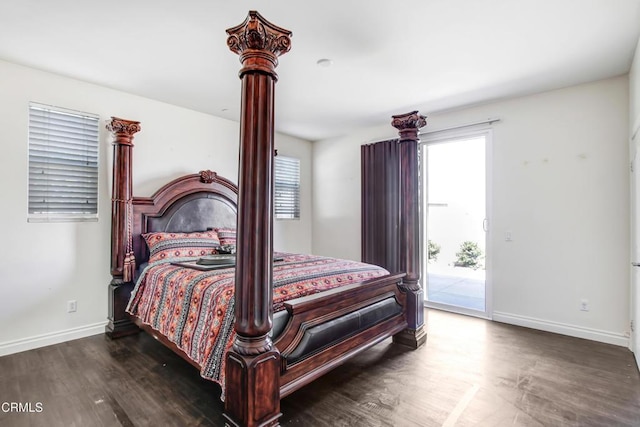4069 Bristlecone Pine Ln, San Bernardino, CA 92407 - bedroom with access to outside and wood finished floors