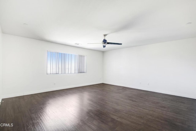 4069 Bristlecone Pine Ln, San Bernardino, CA 92407 - spare room with a ceiling fan and dark wood-style floors