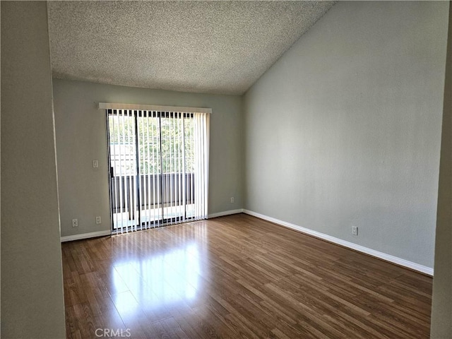 6801 Mammoth Ave Unit 6, Van Nuys, CA 91405 - spare room featuring dark wood-style flooring and a textured ceiling