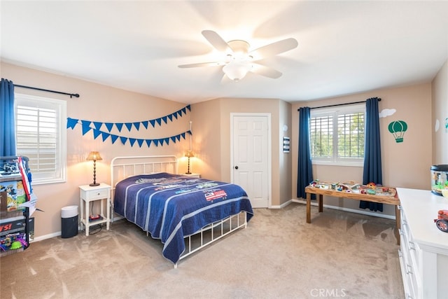 40433 Wgasa Pl, Temecula, CA 92591 - bedroom with light carpet and a ceiling fan